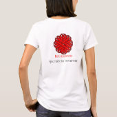 T-shirt Ruban de fleurs rouges par Kenneth Yoncich (Dos)