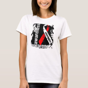 T-shirt Ruban de grunge de conscience de DM