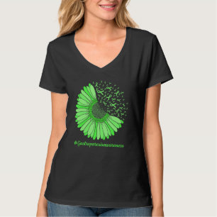 T-shirt Ruban de guerrier de tournesol de sensibilisation