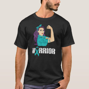 T-shirt Ruban de guerrière du cancer de l'ovaire