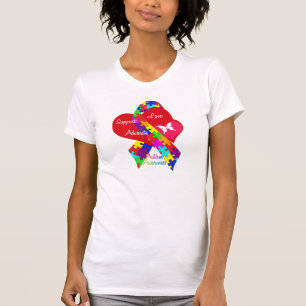 T-shirt Ruban de l'autisme entrelacé