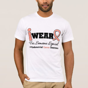 T-shirt Ruban de pêche d'usage du cancer du corps utérin