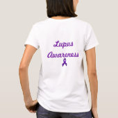 T-shirt Ruban de pourpre de conscience de lupus (Dos)