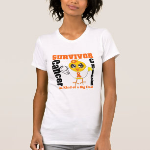 T-shirt Ruban de poussin de survivant de Cancer de rein