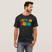T-shirt Ruban de puzzle de sensibilisation à l'autisme fiè (Devant entier)
