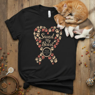 T-shirt Ruban de Sauvetage Cœur — Adoptez, n'achet