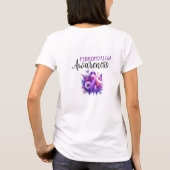 T-shirt Ruban de sensibilisation à la fibromyalgie (Dos)