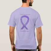 T-shirt Ruban de sensibilisation à la lavande sur mesure C (Dos)