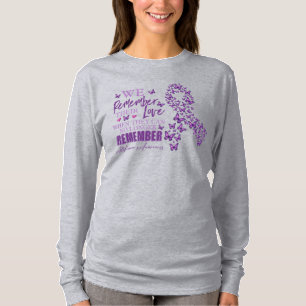 T-shirt Ruban de sensibilisation à la maladie d'Alzheimer 
