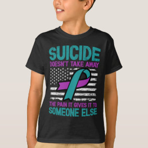 T-shirt Ruban de sensibilisation à la prévention du suicid