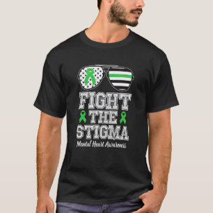 T-shirt Ruban de sensibilisation à la santé mentale Fight
