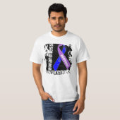 T-shirt Ruban de sensibilisation à l'arthrite rhumatoïde (Devant entier)