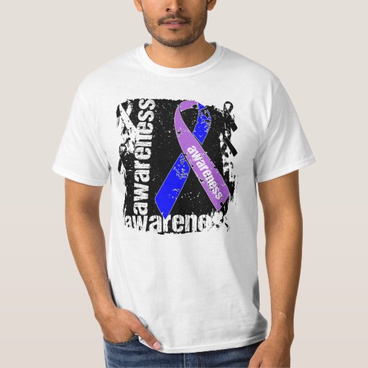 T-shirt Ruban de sensibilisation à l'arthrite rhumatoïde (Devant)