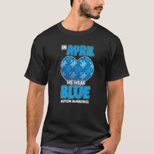 T-shirt Ruban de sensibilisation à l'autisme Puzzle d'avri