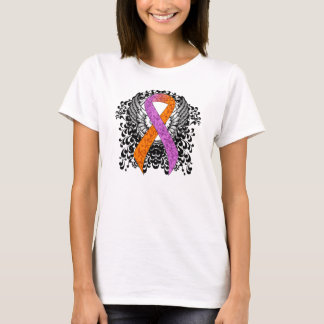 T-shirt Ruban de sensibilisation à l'orchidée et à l'orang