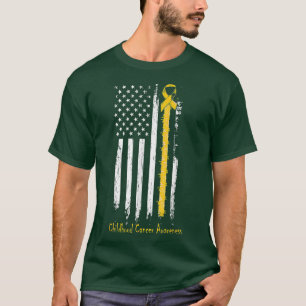 T-shirt Ruban de sensibilisation au cancer chez les enfant