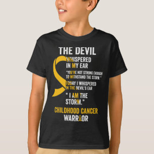 T-shirt Ruban de sensibilisation au cancer de l'enfance s1