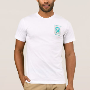 T-shirt Ruban de sensibilisation au cancer utérin Angel pe