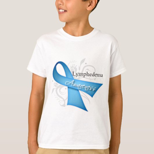 T-shirt Ruban de sensibilisation au lymphoedème (Devant)