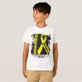 T-shirt Ruban de sensibilisation au suicide (Devant entier)