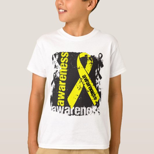 T-shirt Ruban de sensibilisation au suicide (Devant)