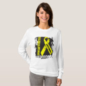 T-shirt Ruban de sensibilisation au suicide (Devant entier)