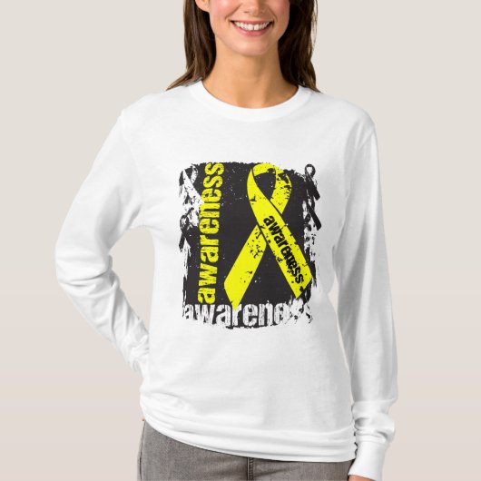 T-shirt Ruban de sensibilisation au suicide (Devant)