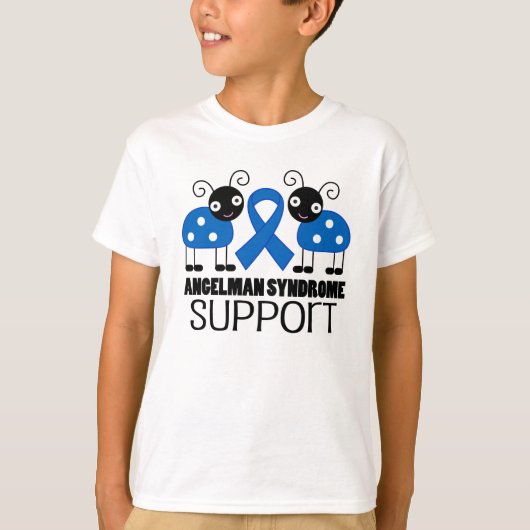 T-shirt Ruban de sensibilisation au syndrome d'Angelman (Devant)
