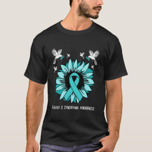T-shirt Ruban de sensibilisation au syndrome de l'X fragil