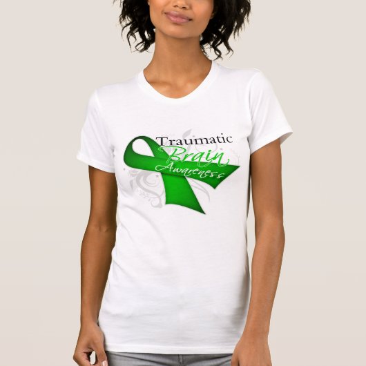 T-shirt Ruban de sensibilisation aux blessures cérébrales (Devant)