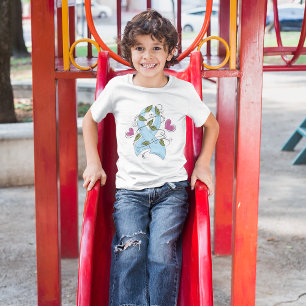 T-shirt Ruban de sensibilisation bleu