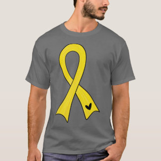 T-shirt ruban de sensibilisation jaune