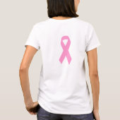 T-shirt Ruban de sensibilisation rose (Dos)