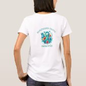 T-shirt Ruban de sensibilisation Turquoise Myasthenia Grav (Dos)