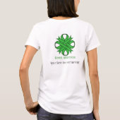T-shirt Ruban de trèfle vert par Kenneth Yoncich (Dos)