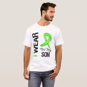 T-shirt Ruban de vert de chaux d'usage du lymphome I pour (Devant entier)