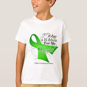 T-shirt Ruban de vert d'oncle chaux - lymphome