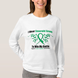 T-shirt Ruban de vert vert pour gagner - le Cancer de foie