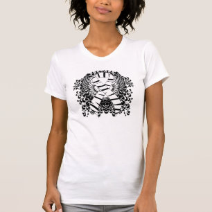 T-shirt Ruban d'impression Zebra avec ailes