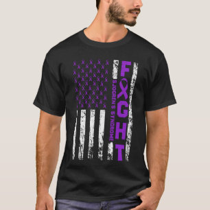 T-shirt Ruban du syndrome de Sjögren Drapeau américain de