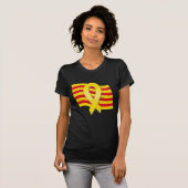 T-shirt Ruban et drapeau catalans (Devant entier)