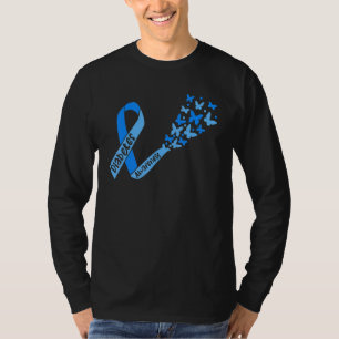 T-shirt Ruban Et Papillons De Sensibilisation Au Diabète T