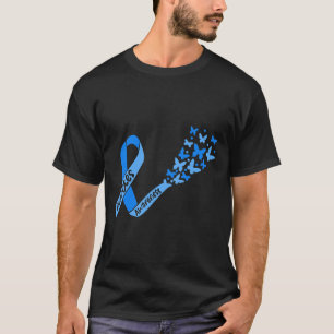 T-shirt Ruban Et Papillons De Sensibilisation Au Diabète T