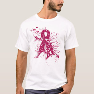T-shirt Ruban floral de remous de myélome multiple