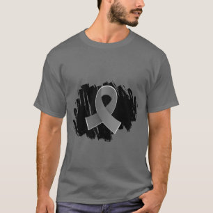 T-shirt Ruban gris de cancer du cerveau avec le