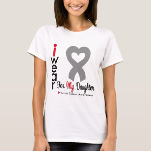T-shirt Ruban gris d'usage de la tumeur cérébrale I pour