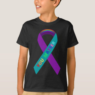 T-shirt Ruban Inspirant Sensibilisation Au Suicide Pour Lg