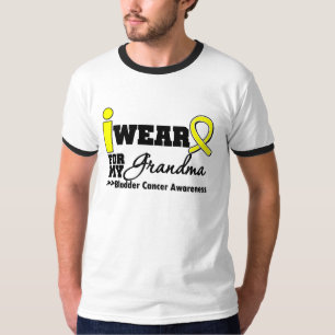 T-shirt Ruban jaune d'usage du cancer de la vessie I pour