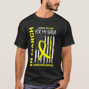 T-shirt Ruban Jaune Endometriose Sensibilisation Nana Amér