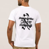 T-shirt Ruban neuroendocrine de conscience de Cancer (Dos)
